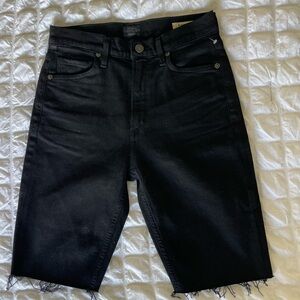 Citizens of Humanity black denim shorts